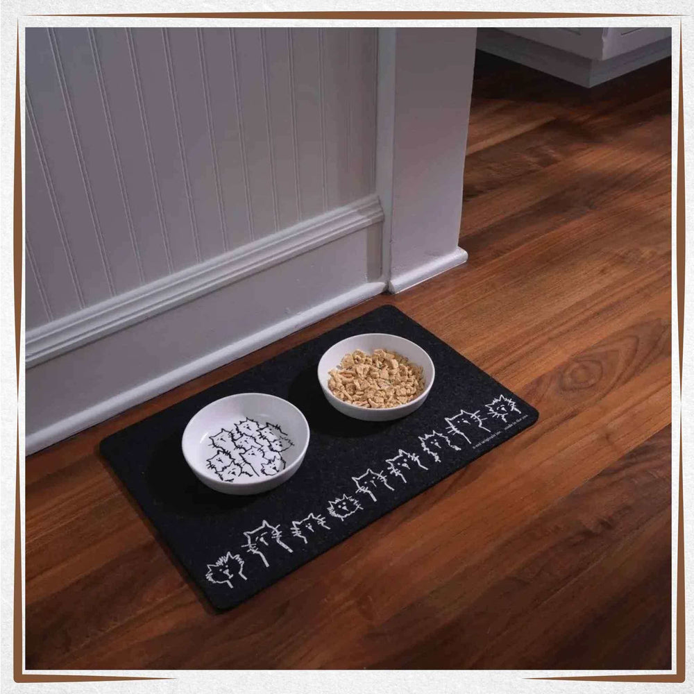 Cat Food Mat - Random Cats