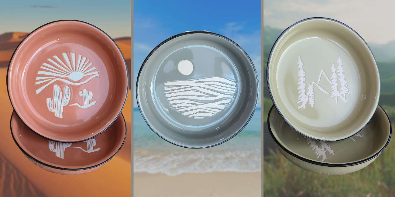 Royal Adventures - Collection of Dog Bowls: Desert, Ocean, and Forest