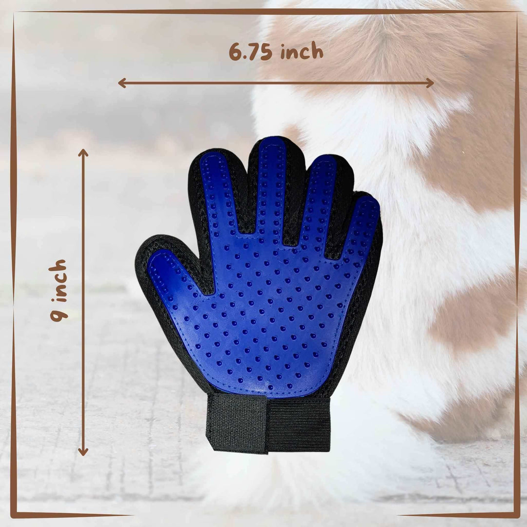 Grooming Glove Brush Rubber size