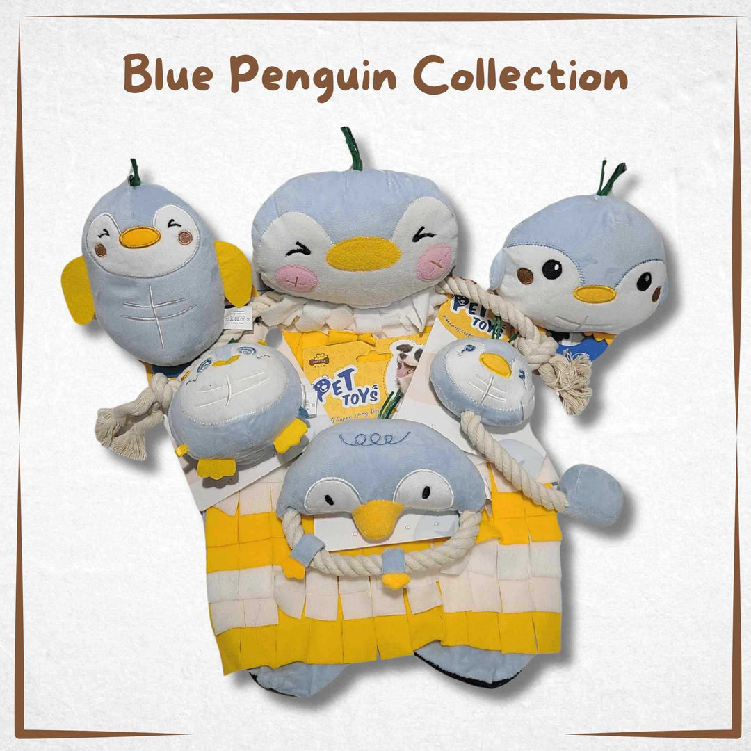 Dog Toy Blue Penguin Collection