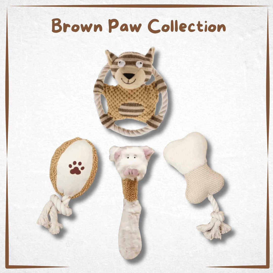 Dog Toy - Brown paw Collection