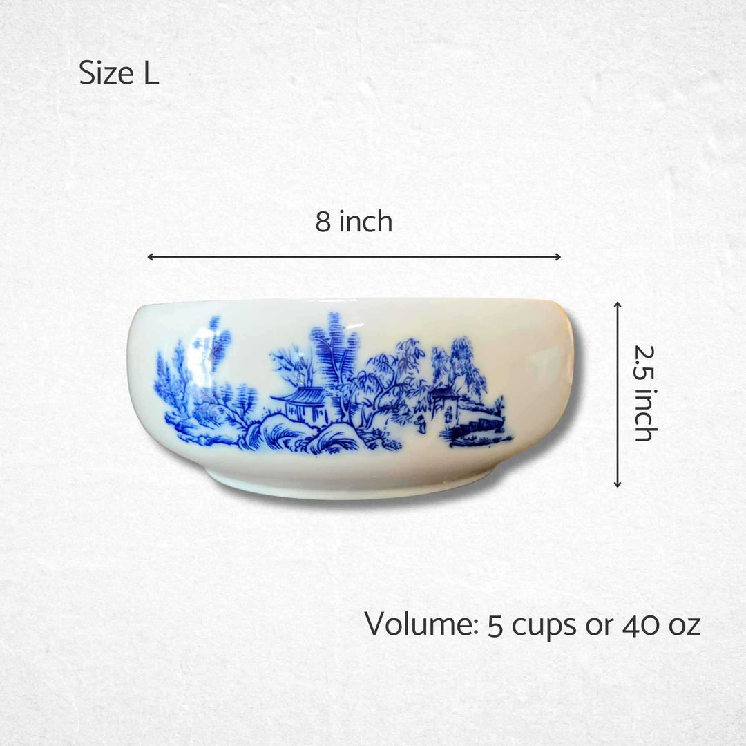 Chinoiserie Dog Bowl - China Village