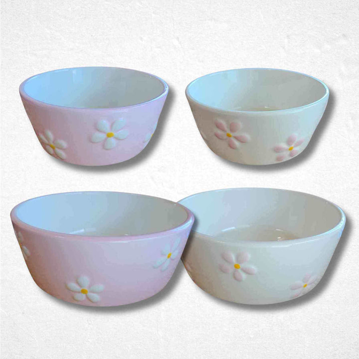 Ceramic Dog Bowl - Daisy