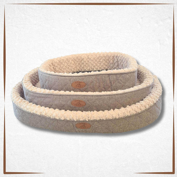 Natural Dog Bed Ramie Fabric