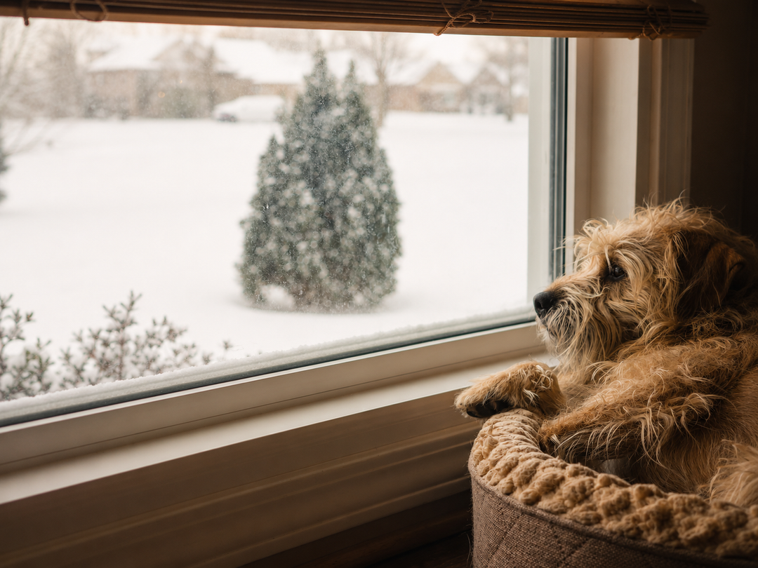 Buddy at the window
