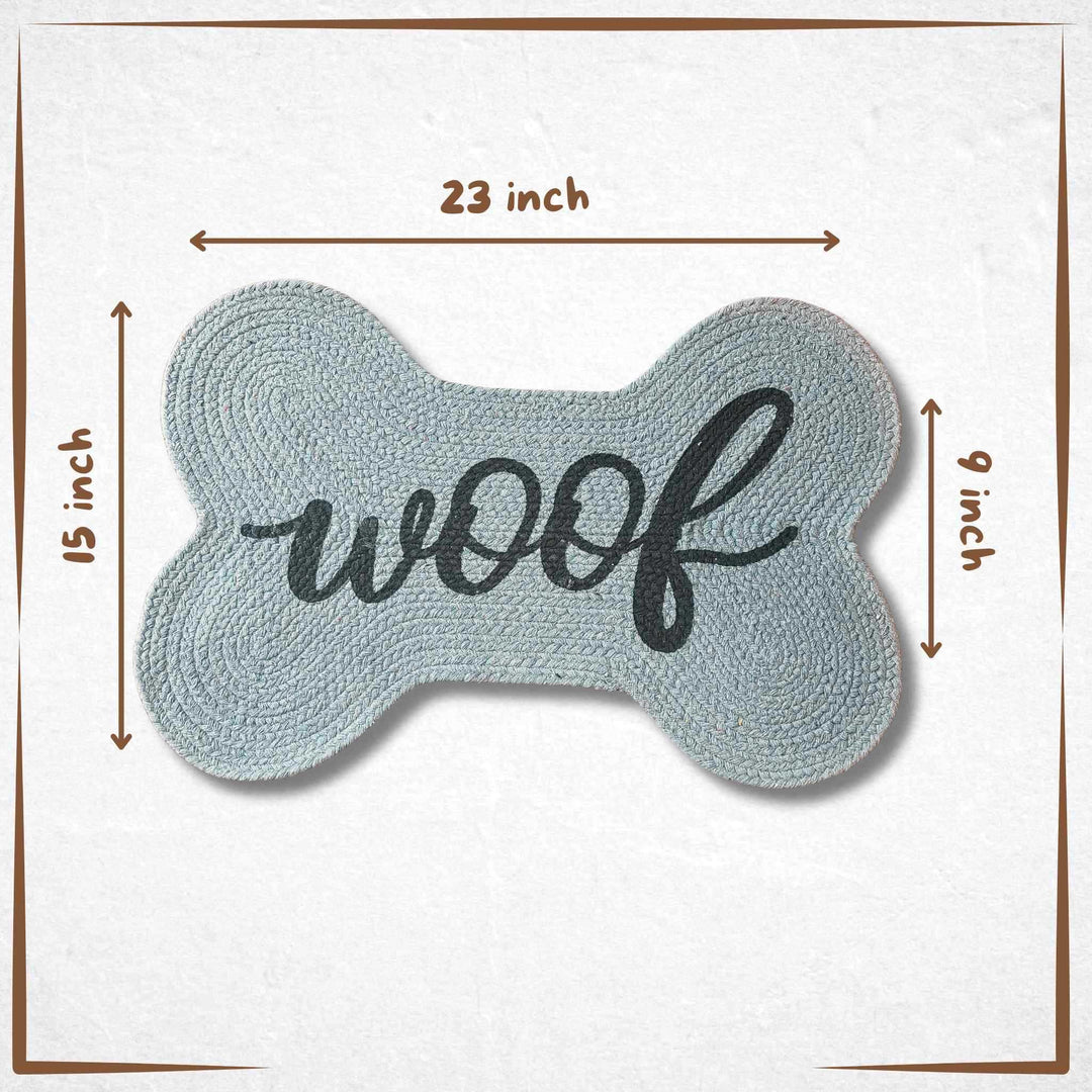 Large Dog Bowl Mat - Bone Style 2