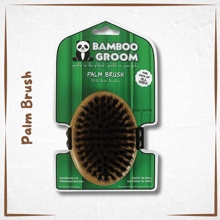 Palm Brush For Pets Bamboo Groom