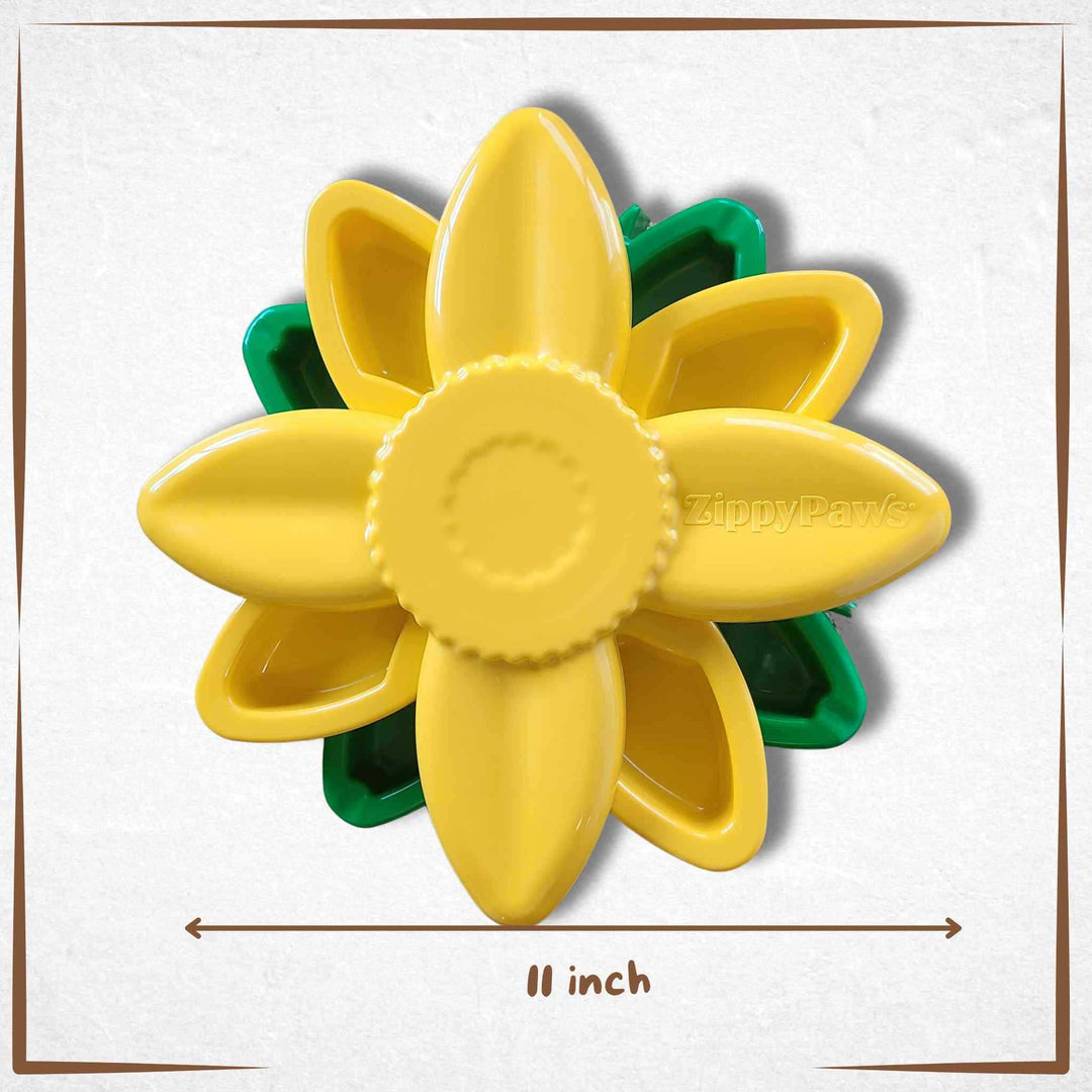 Dog Puzzle Feeder ZeepyPaws - Sunflower 