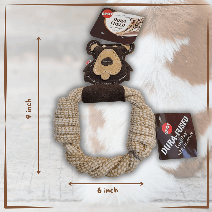 dog rope toy bear size