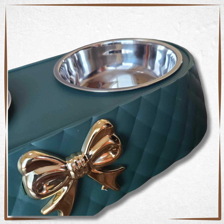 Cat Bowls Set - Bow