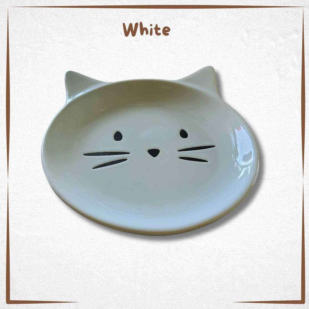 Cat Plate Shallow - Cat Face