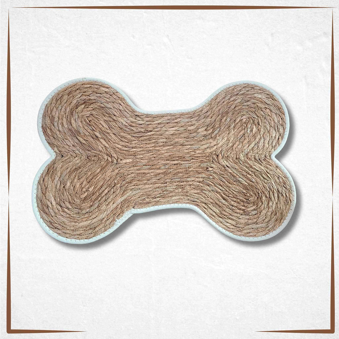 Dog Placemat - Eco-friendly 100% Natural Bone shaped