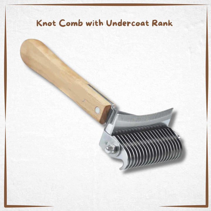 Dematting Comb with Undercoat Rank - 2-in-1 - At Buddy's Paws & Claws