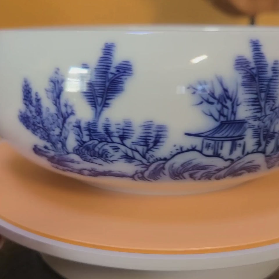 Chinoiserie Dog Bowl - China Village