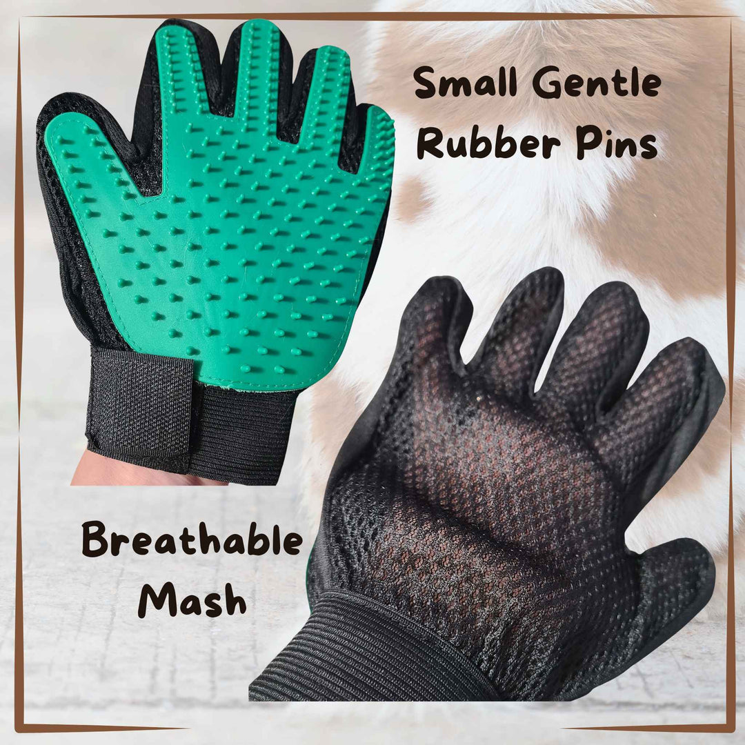 Grooming Glove Brush Rubber